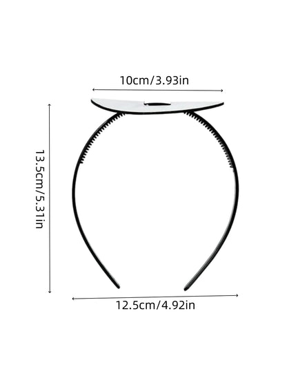 Graduation Hat Headband-Graduation Hat Headband, Firm Slip Graduation Hat Headband, Graduation Hat Accessories Black