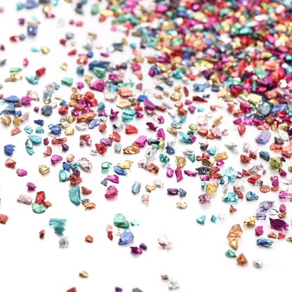 30g/Box Crushed Glass Stones Resin Filling Irregular Broken Stone for DIY Epoxy Resin Mold Crafts Nail Art Decoration Materia