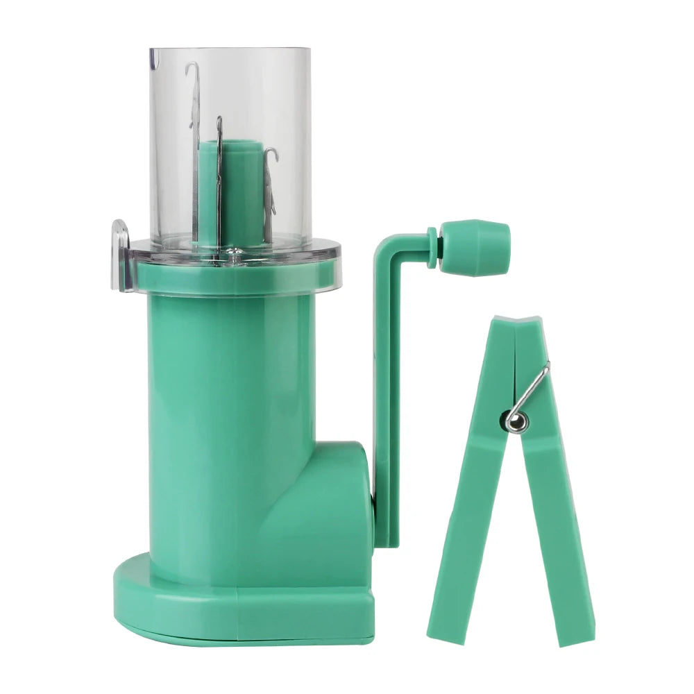 Creative Knitting Machine Embellish Hand Knit Loom Spool Knitter Craft Bracelet Weave Tool Portable Hand-Knitted - green
