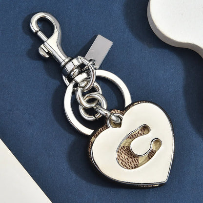 Signature Canvas Gold Heart Bag Charm Monogram Letter C Designer Purse Pendant Luxury Handbag Upgrade Personalized Gift For H