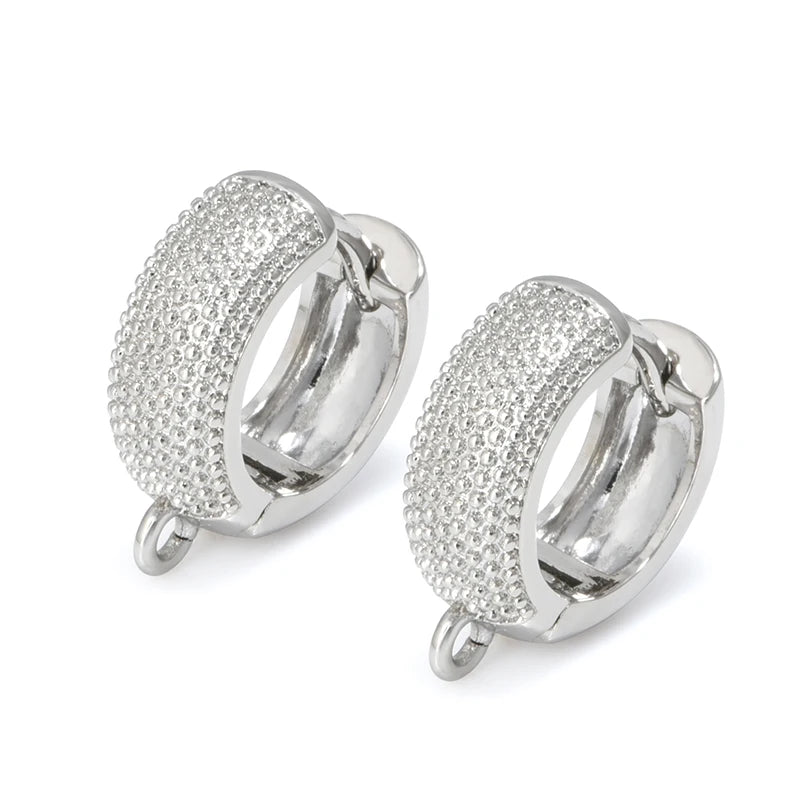Silver Color Brass Earring Hooks for DIY Jewelry Making Handmade Silver Color Jewelry Accessories Findings Eawires