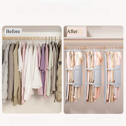 Fabric Panel Board Compressing Clothing Dust Cover Space Saver Organizer Wardrobe Hanging Bag Coat Down Jackets Pants Shirts