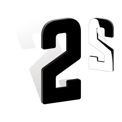 Self Adhesive House Numbers 3-12in 5mm Solid Acrylic Letters Modern Address Sign for Door Mailbox Office Hotel Apartment Deco