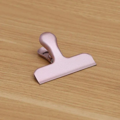 Fromthenon Vintage Binder Clip Metal Planner Clips Pink Red Gold Color Clamp Office Decorative Supplies School Stationery