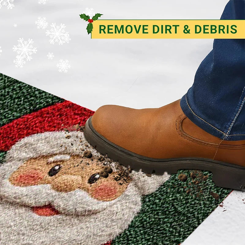 Christmas Door Mat Red Santa Claus Outdoor and indoor Gingerbread Man Carpet New Year 2026 Merry Christmas Home Decor Foot Ma