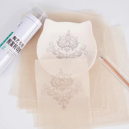 Pottery Painting Special Pattern Transfer Paper Set DIY Ceramic Blank Body Transfer Printing Complex Patterns Tracing Paper