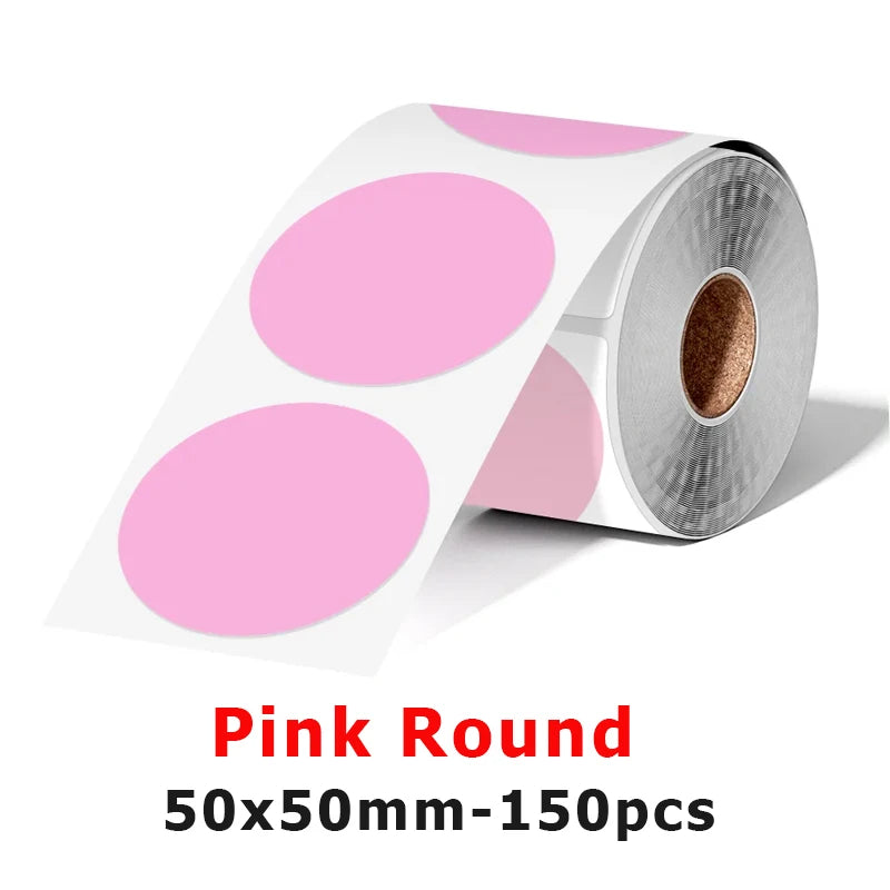 Munbyn/Nelko Holographic Laser Label Sticker Matte Silver Thermal Paper for M110 M220 M200 E210 P50 PM220 DETONG P1 WP9520 Ma