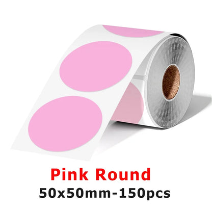 Munbyn/Nelko Holographic Laser Label Sticker Matte Silver Thermal Paper for M110 M220 M200 E210 P50 PM220 DETONG P1 WP9520 Ma