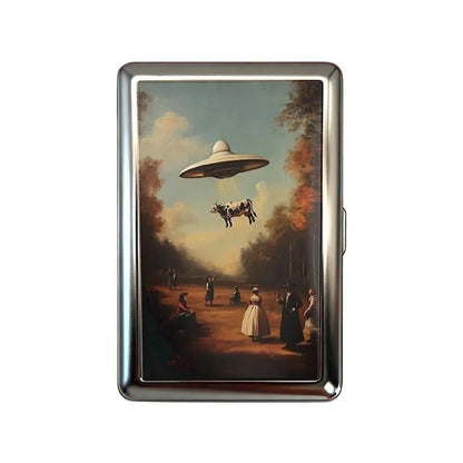Vintage-Style Vintage Card Case Metal Material Easy Snap Metal Case Versatile Design Multi-function Card Holder