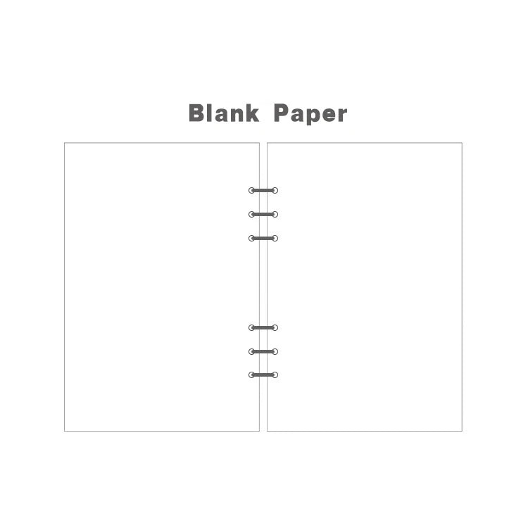 A5 A6A7 45 Sheets Loose Leaf Notebook Refill Spiral Binder Inner Page Weekly Monthly To Do Line Dot Grid Inside Paper Station