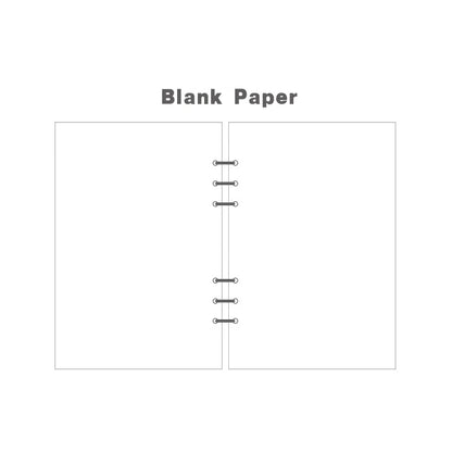 A5 A6A7 45 Sheets Loose Leaf Notebook Refill Spiral Binder Inner Page Weekly Monthly To Do Line Dot Grid Inside Paper Station