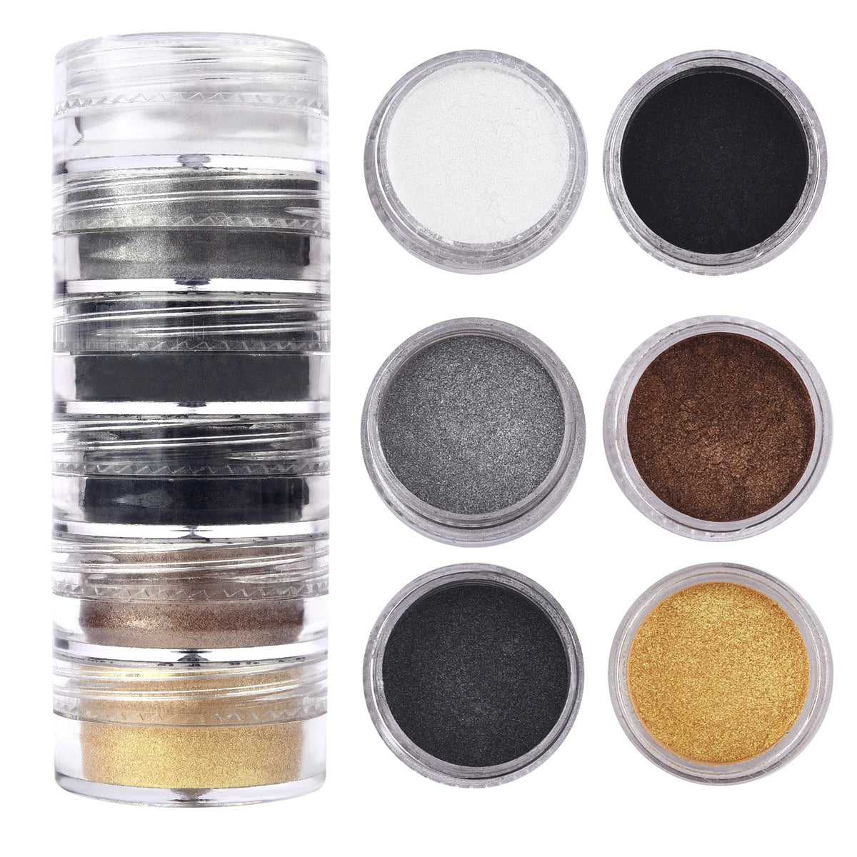 6 Colors/Set Pearl Powder Pigment DIY Epoxy Resin Mold Colorant Dye Mineral Powder Epoxy Resin Dye Pearl Pigment Glitter Craf