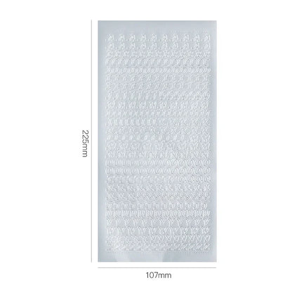 1 Sheets Journaling Stationery Stickers PVC Letter Number Greeting Card Decoration Scrapbooking School Supplies - 6