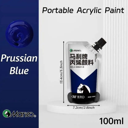 100ml Marie's Acrylic Paint,Assorted Colors,Waterproof,Pigments for DIY Craft,Rock,Wood,Professional Pigments for Adults,Arti