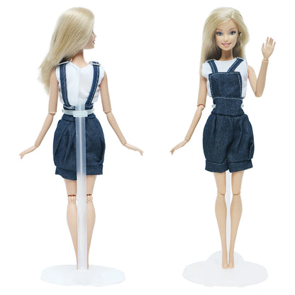 10/20PCS/lot Transparent Stand Support For Dolls Clear Color Toy Figure Display Holder Prop Up Mannequin Model