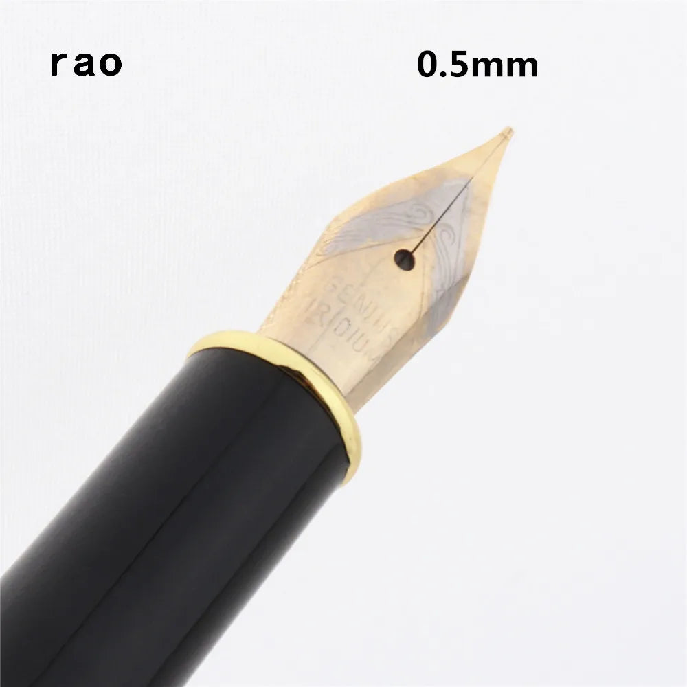 Luxury Quality 389 Black 0.5/0.7/1.1/1.5/1.9/2.5/2.9mm English Calligraphy Fountain Pen Stationary Supplies School Pens - 0.5