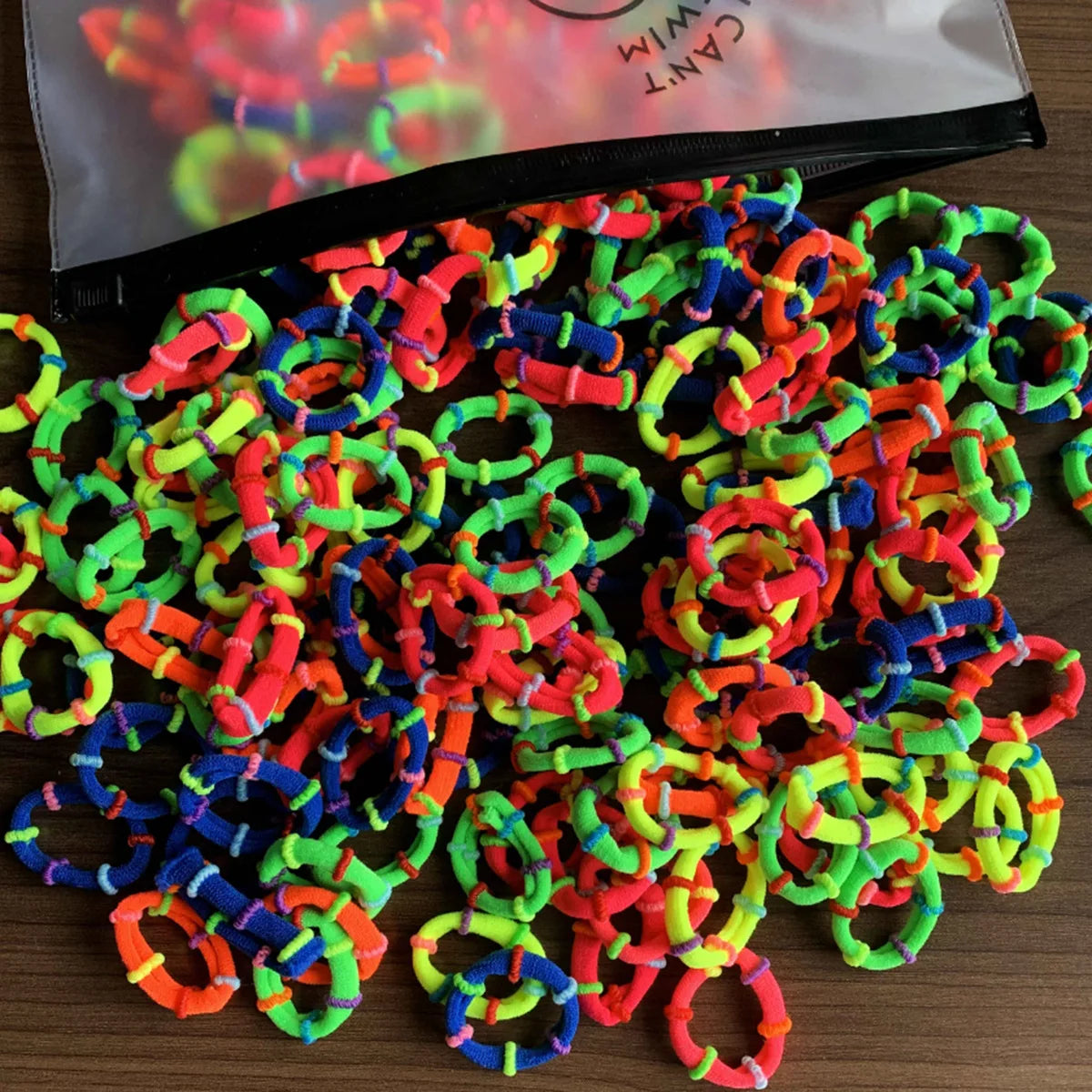 50/100Pcs Colorful Nylon Hair Bands for Children Scrunchie Hair Ties Rubber Band Kids Elastic Hair Leagues Girl Hair Accessor