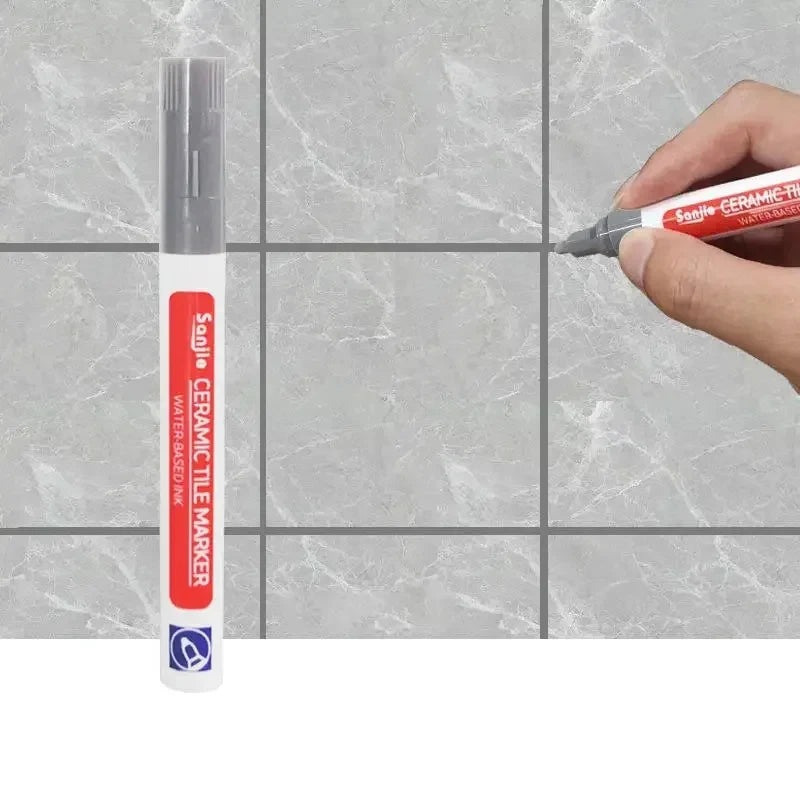 1/3 Pcs Waterproof White Marker Pen Wall Seam Repair Tiles Grout Markers Pens Floor Bathroom Decontamination Paint Brush Tool