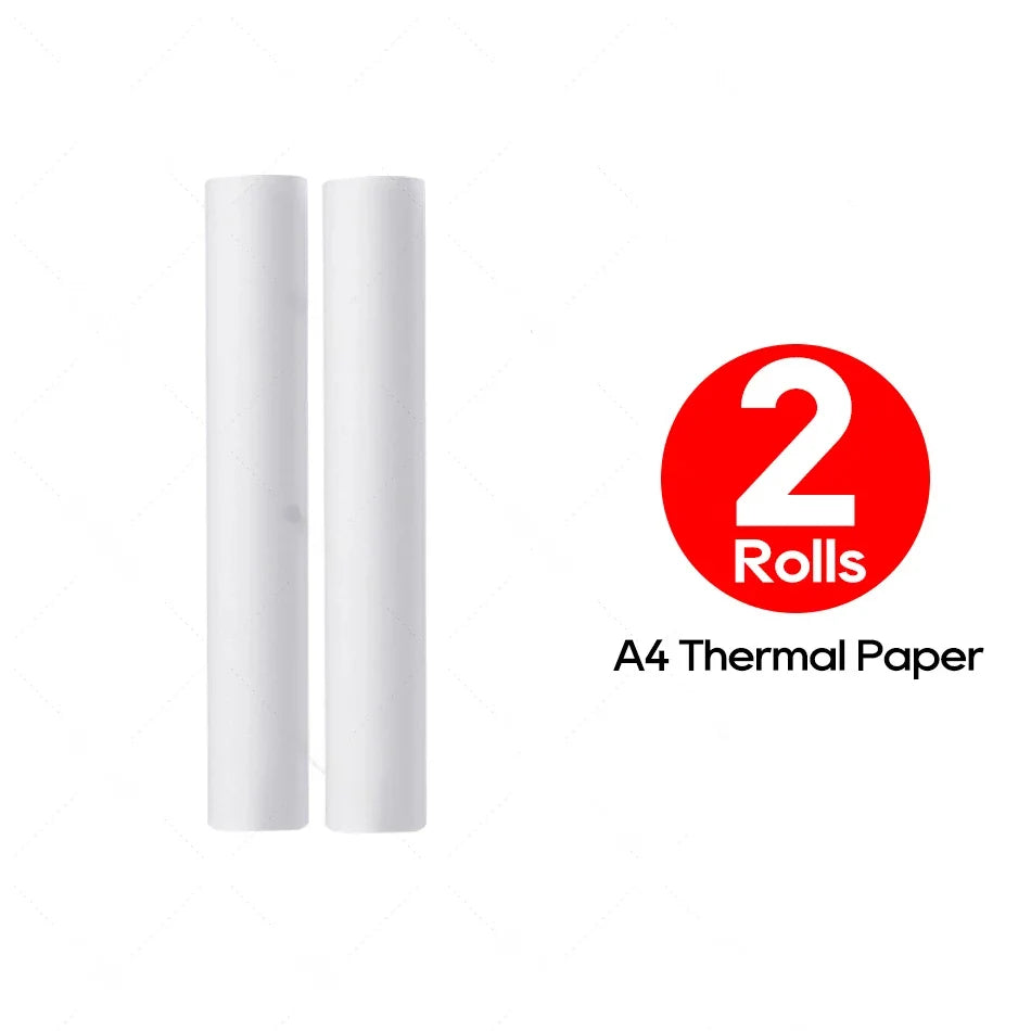 A4 Thermal Paper 21x29.7cm Quick-Dry Glossy & Clear Print Portable Printer Durable Quality Portable Printing Paper Thermal Pa