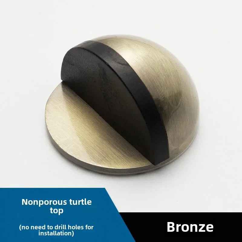 No Drill Door Stopper - Anti-Collision Rubber Guard for Bathroom & Glass Doors, Turtle Shape Non-Slip Household Protector - 1