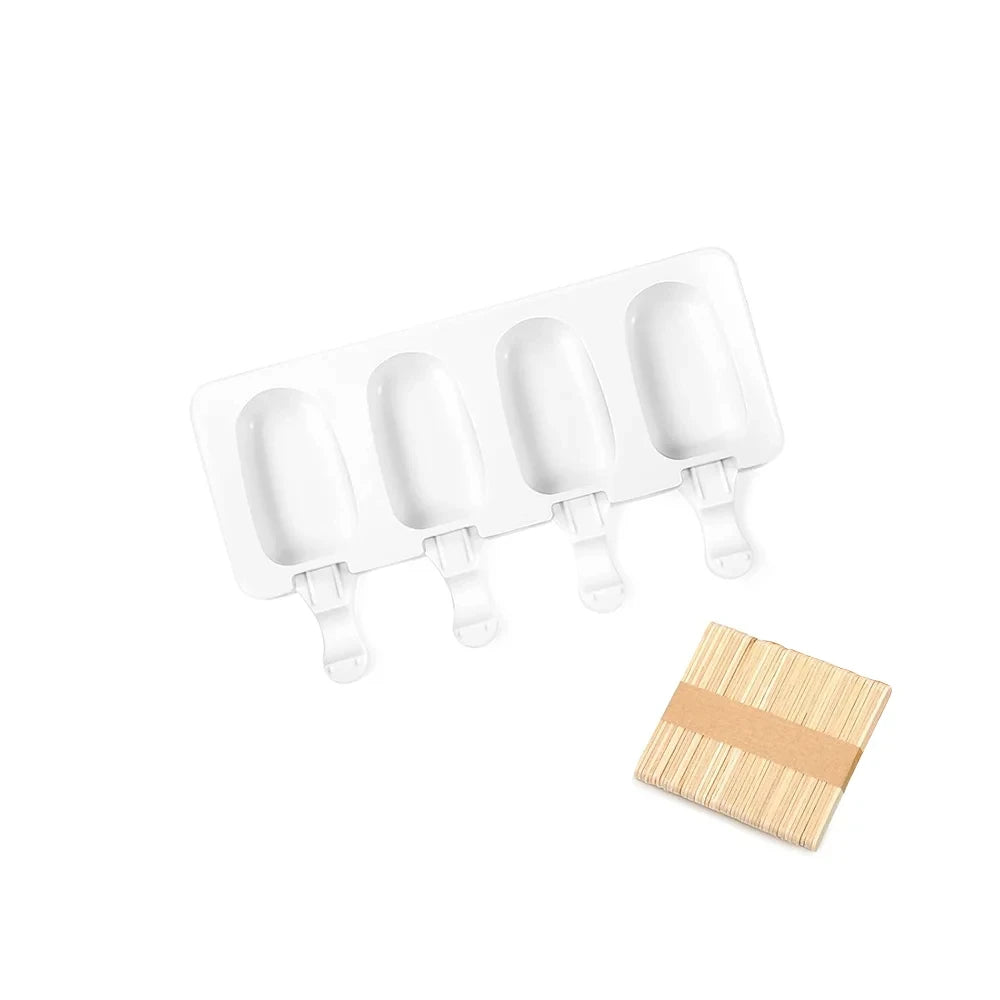 Silicone Ice Cream Mold Magnum Silicone Mold DIY Fruit Juice Ice Pop Cube Maker Tray Popsicle Mould Baking Accessorie - 1pcs 