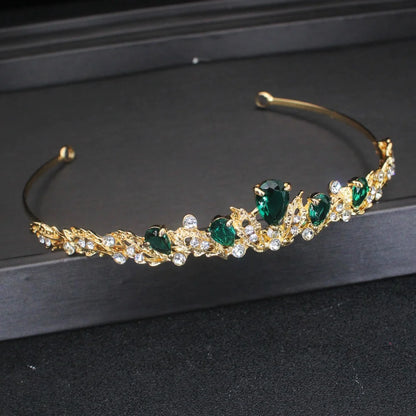 Luxury Crystal Hair Tiaras For Bride Women Prom Hairstyle Rhinestone Zircon Diadem Headband Wedding Bridal Hair Accessories