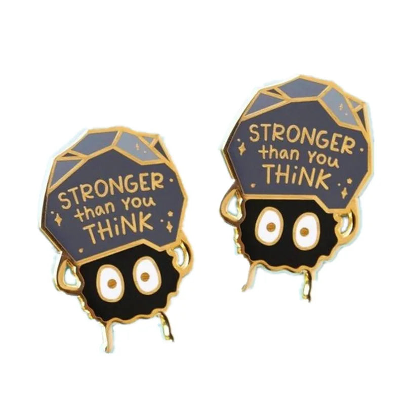 Stronger Than You Think Hard Enamel Pins Fashion Medals Ant Brooch Metal Lapel Pin Badge Backpack Accessories Jewelry Gift 20