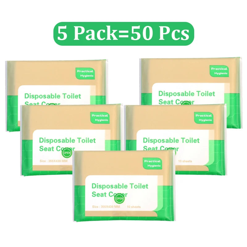Portable Disposable Toilet Seat Cover Travel Camping Hotel Bathroom Accessories Degradable Waterproof Soluble Water Toilet Ma