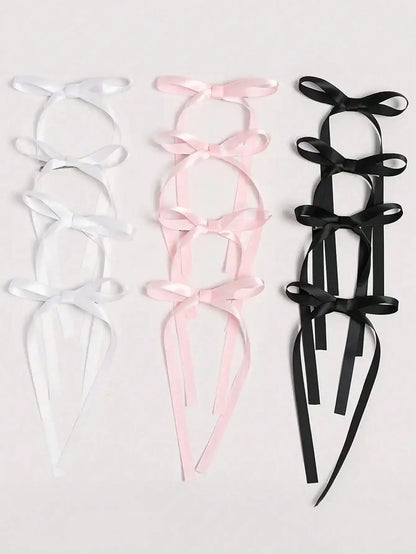 2/12/36 Pcs Fashion Simple Sweet Bow Ribbon Hair Clips For Women Girls Party Hair Accessories