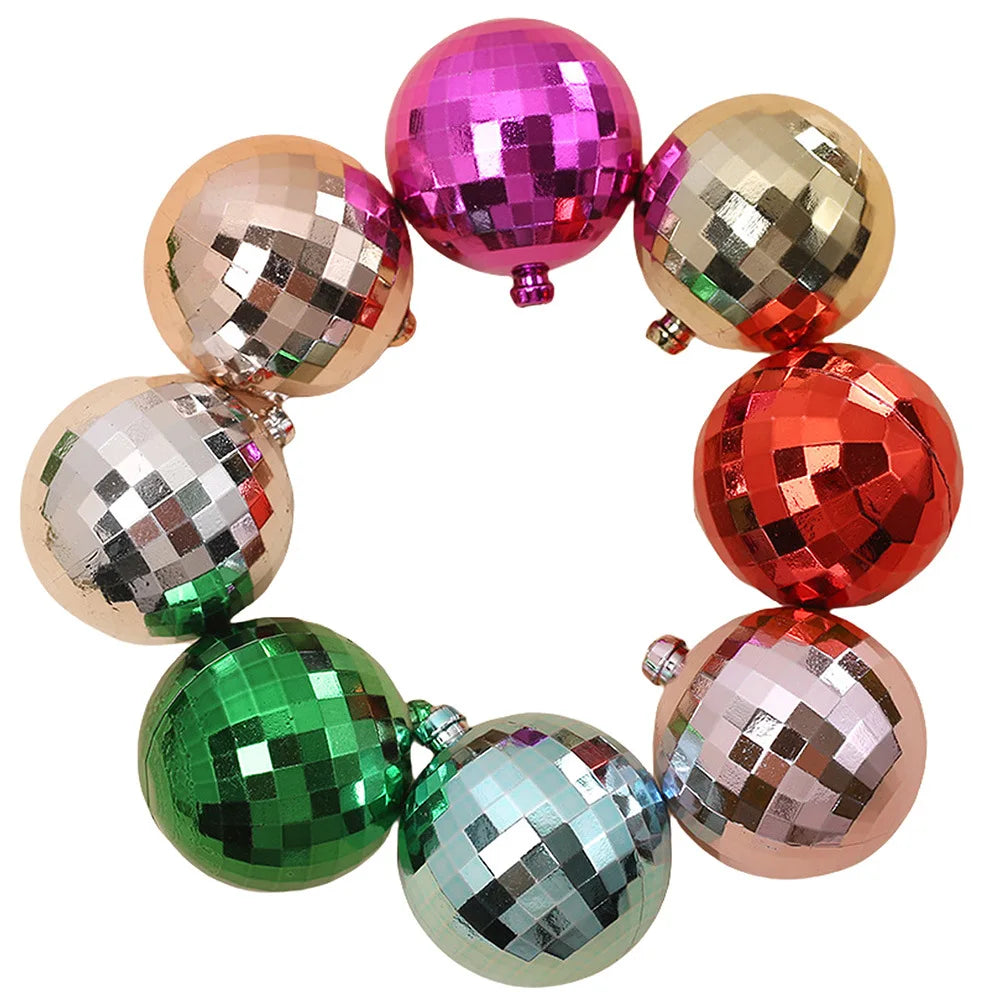 12pcs Silver Disco Ball Cake Topper 1970s Disco Theme Birthday Party Cake Decoration Cowboy Cowgirl Birthday Supplies