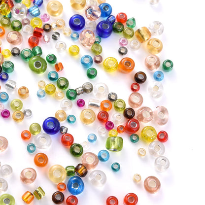 1000/500/200Pcs 4/3/2mm Glass Transparent Seed Bead Spacing Beads For Hand-Beading Diy Jewelry Accessories Bracelet Necklace