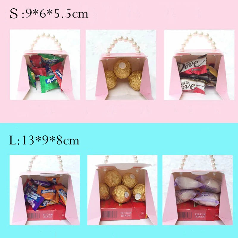 RMTPT 10/20pcs/lot Portable Party Wedding Favor Candy Boxes Baby Shower Gift Boxes wedding party favor box Candy gift boxes