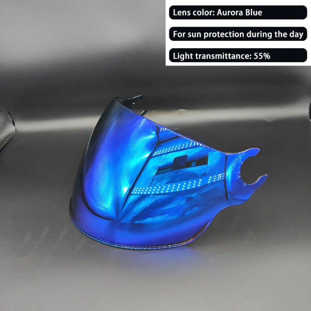 OF562 Windproof LS2 Helmet Visor Mirrored Helmet Parts Visor Accessories Day&Night UV Protection Replacement Helmet Lens - Te