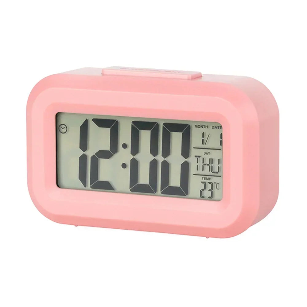 Led Digital Alarm Clock Backlight Data Times Calendar Desktop Multi-function Electronic Bedroom Decoration Desk Decorations W