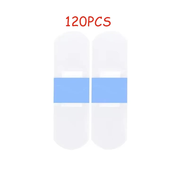 120 Pieces of Waterproof Band-Aid, Transparent, Invisible, Hemostatic, Breathable, Anti-Wear Band-Aid - Transparent A