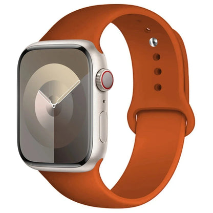 Silicone Band For Apple Watch strap 44mm 45mm 40mm 41mm 42-38mm 45 mm sport bracelet iwatch series 8 7 6 5 4 3 SE 9 Ultra 2 4