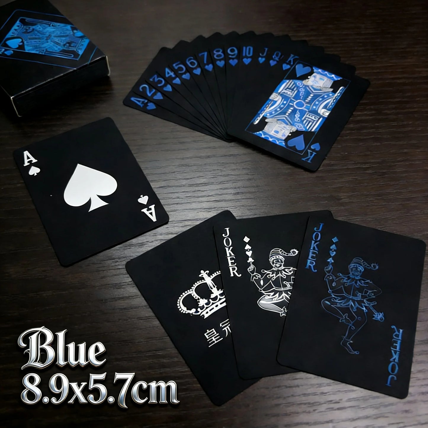 Playing Cards Game Poker Cards board child kid toy Waterproof Plastic PVC black blue red yellow green deck card high-end clas