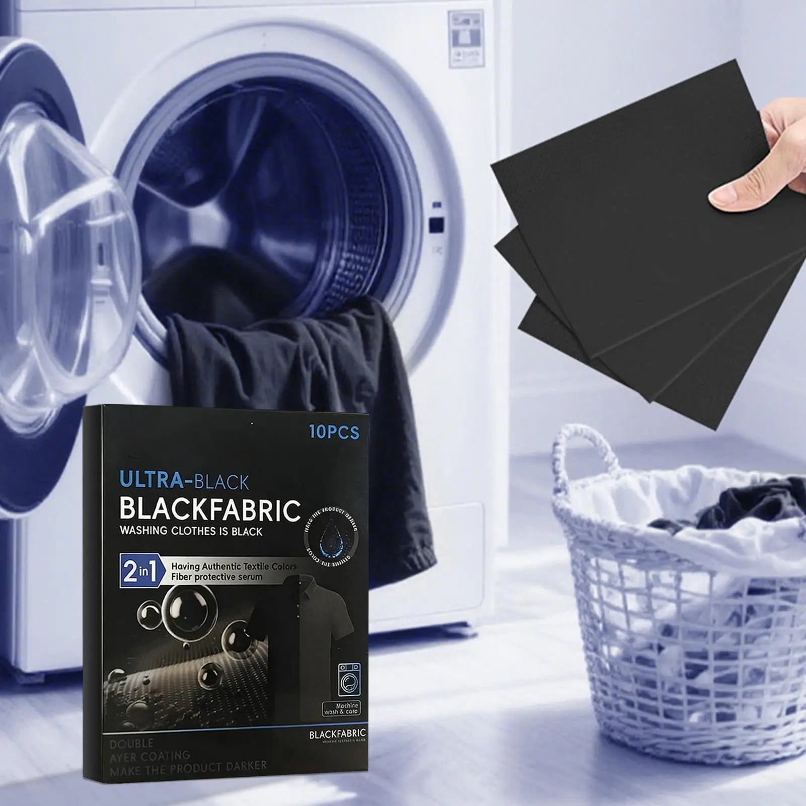 Fabric Dye Restore Color Long-Lasting Laundry Supplies 10 Pieces Fabric Paint Dark Tablets for Cotton Linen Wool T-Shirts Sho