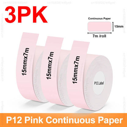 P12 Thermal Label Printer Similar as D11 D110 D101 Marklife P12 Mini Label Maker Handheld Label Machine with Adhesive Label T