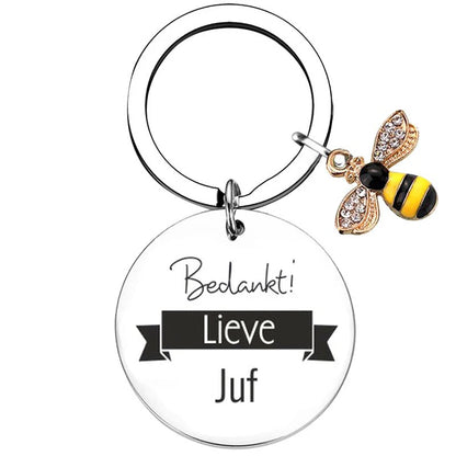 Dutch liefste juf Teacher Gifts for Women Teacher Keychain Teacher Appreciation Gifts thank You Gifts for Teachers - 21