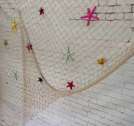 Party Decorative Fish Net Under The Sea Party Pirate Decoration Ornaments Hanging Summer Beach Kids Birthday Party Decor - Wh