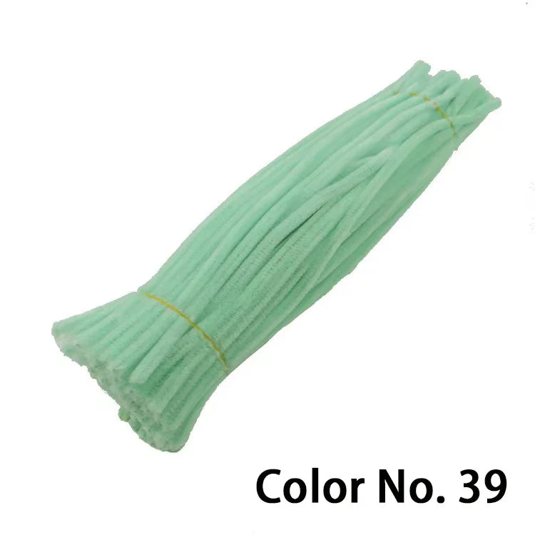 Chenille Stem Pipe Kids DIY Creative Toys Chenille Sticks Cleaners Kindergarten Educational Handmade Material Plush Strips - 