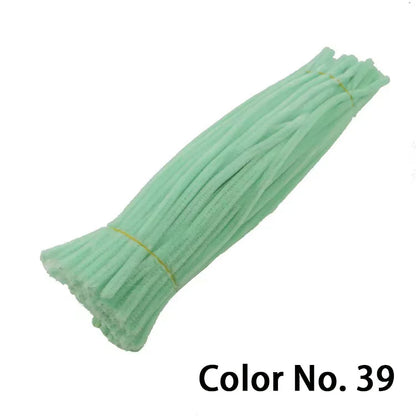 Chenille Stem Pipe Kids DIY Creative Toys Chenille Sticks Cleaners Kindergarten Educational Handmade Material Plush Strips - 