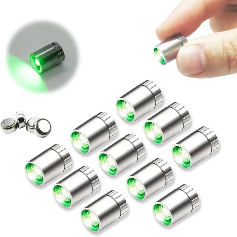 10 pcs Miniature Led Lights Muti-Color Changing Tiny Light for Hand Craft or DIY Dollhouse Balloons Party Decoration - Green 