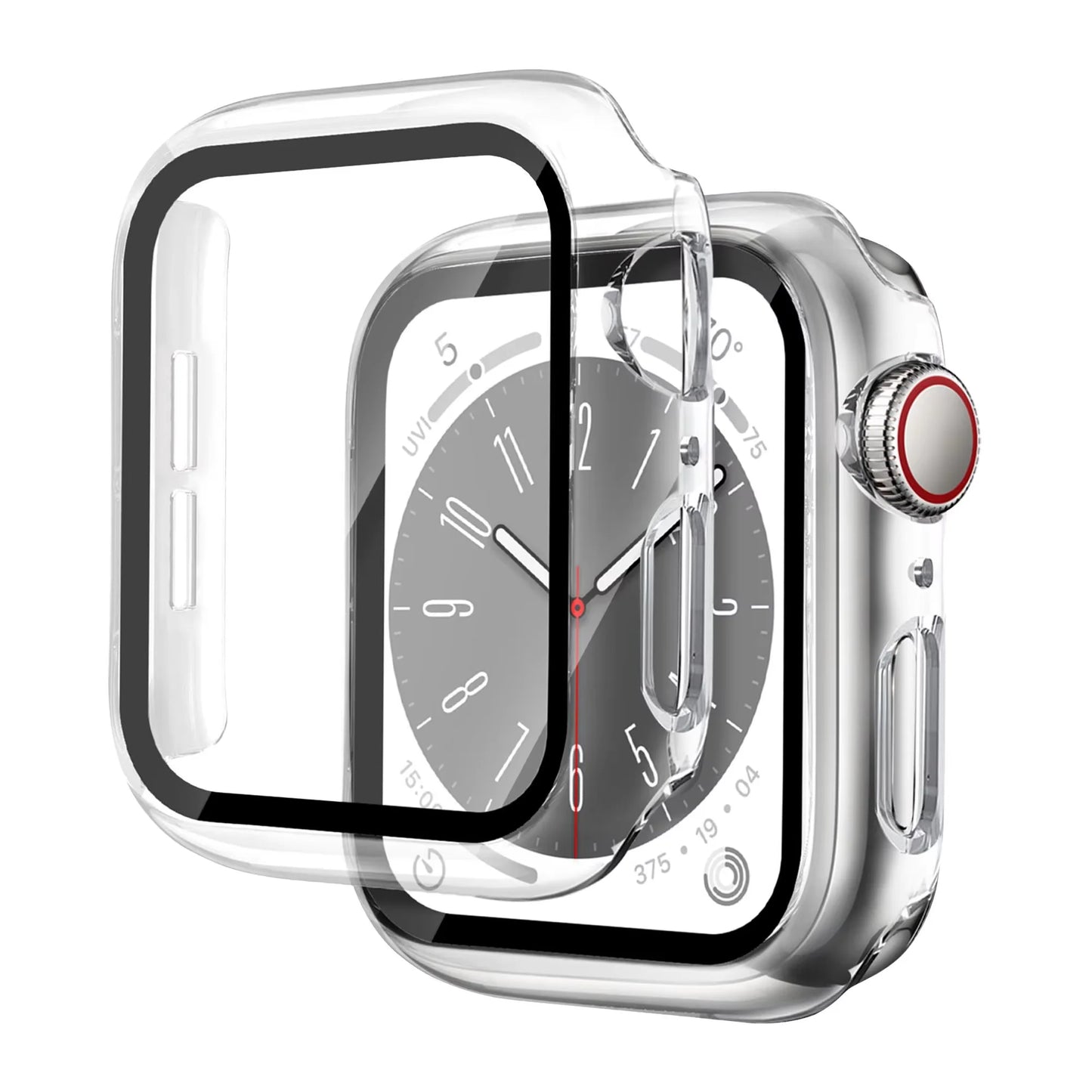 Glass+Cover For Apple Watch case 46mm 44mm 40mm 45mm 41mm 42mm 38mm Screen Protector iwatch series 10 9 8 7 6 5 3 SE Accessor