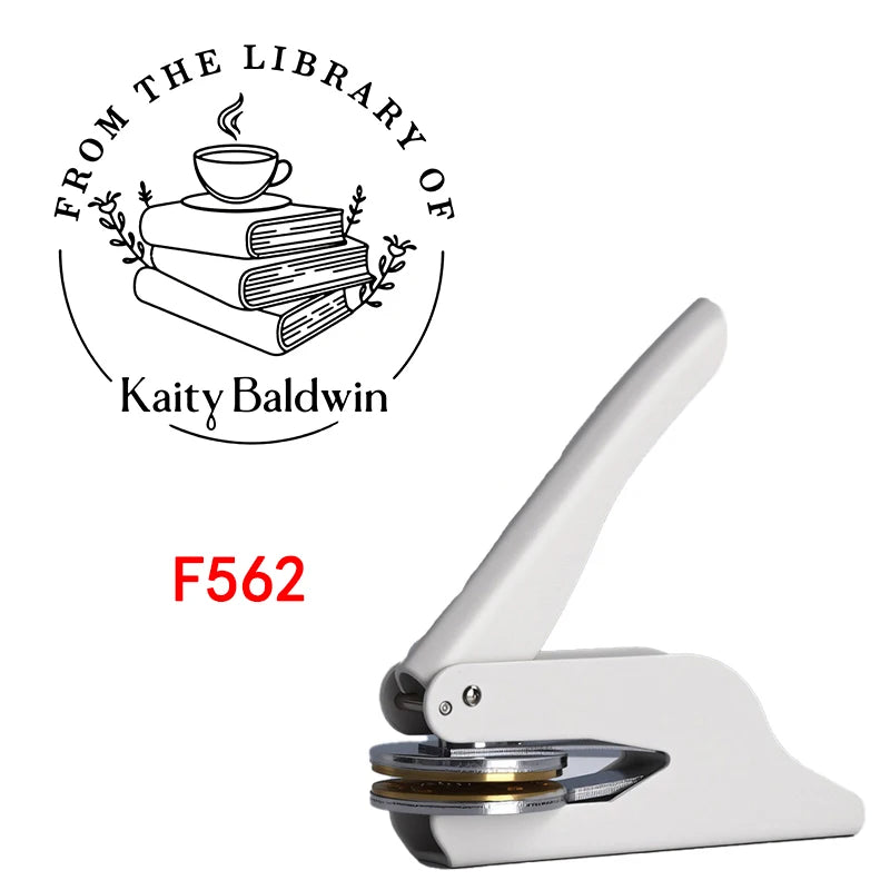 Custom Embosser Stamp,From the Library Embosser,Personalized Book Embosser Stamps,Custom Logo,Magic School,Gift for Book Love