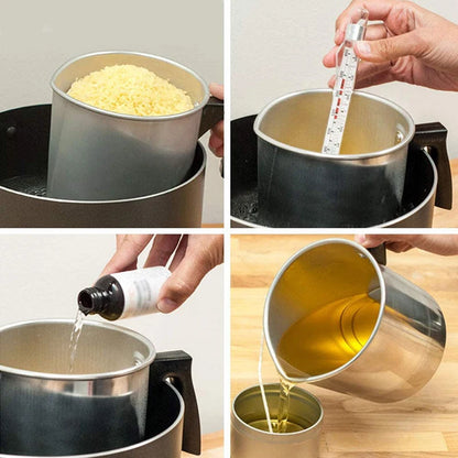 Candle Making Supplies Kit DIY Candle Wax Melting Tools Handmade Aromatherapy Jars Mould Wicks Sticker DIY Candle Making Tool
