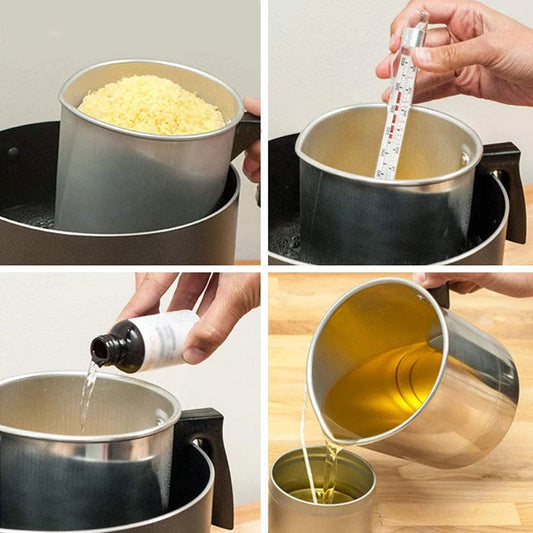 Candle Making Supplies Kit DIY Candle Wax Melting Tools Handmade Aromatherapy Jars Mould Wicks Sticker DIY Candle Making Tool