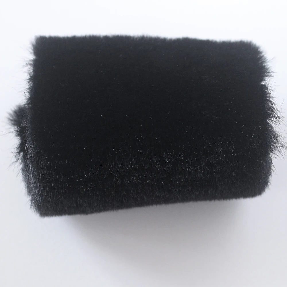 DIY 5MM Plush Fabric Encryption Thickening fabric solid Solf Atrtificial Fur Patchwork bags Doll clothing Decoration material