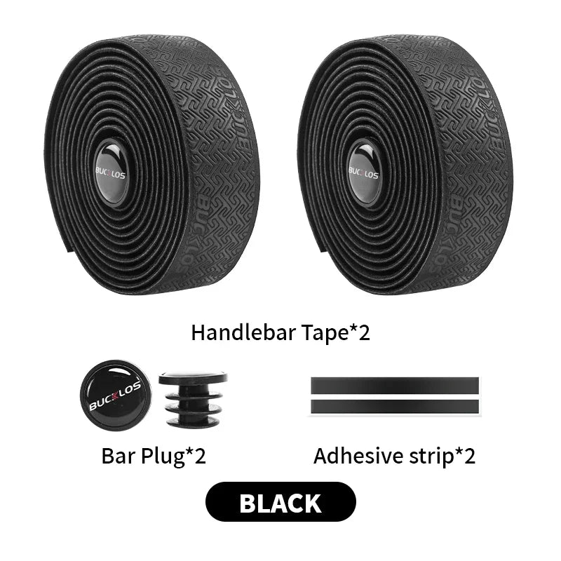BUCKLOS Bicycle Handlebar Tapes Road Bicycle Handlebar Tape Anti-slip Waterproof Cycling Bar Wrap Road Bike Accessories